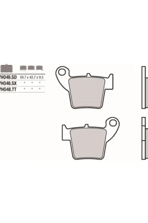 PASTILLAS TRASERAS BREMBO SINTERIZADAS 07HO48SD - HM CRF F SUPERMOTARD (04-) 450CC Oferta Especial