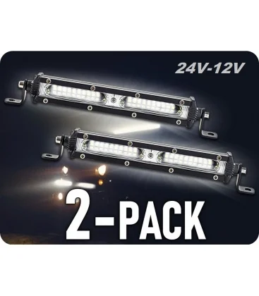 2 MINI FOCOS BARRA 18 LEDS 12/24V Promoción Exclusiva